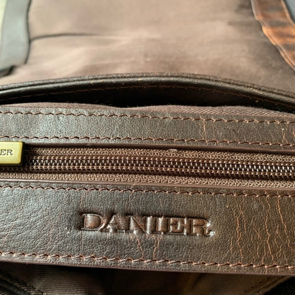 Men's Brown Leather Crossbody Bag - Picture 14 of 14